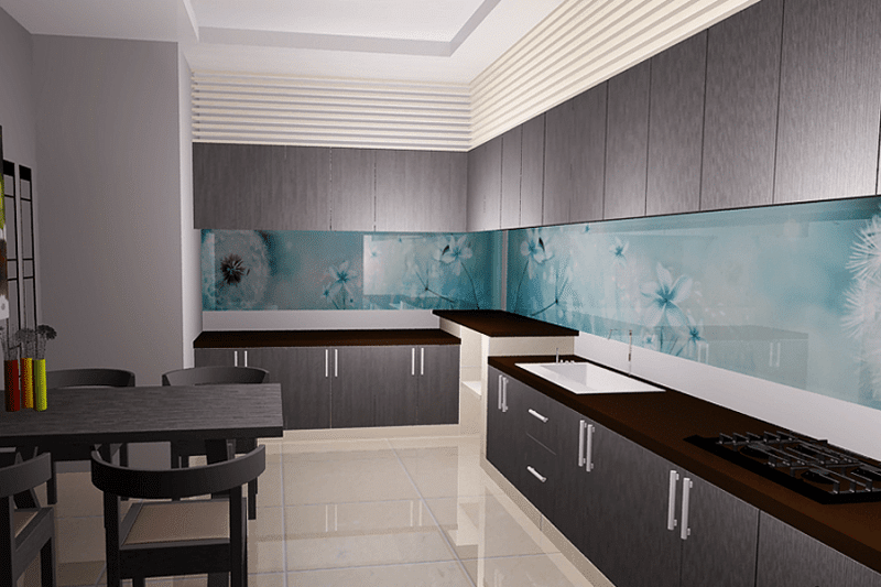 Những mẫu kính ốp bếp hoa văn đẹp - Hot nhất 2021