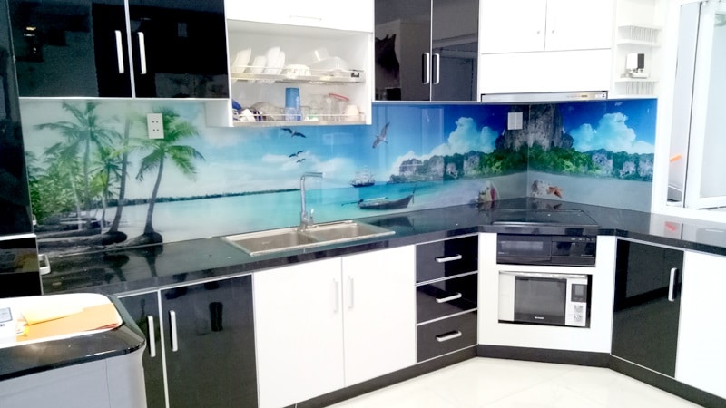 Những mẫu kính ốp bếp hoa văn đẹp - Hot nhất 2021
